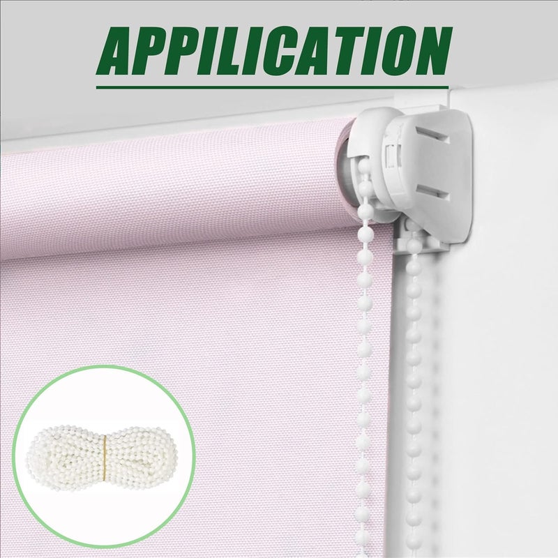 Antfly Plastic 10 Meters Blinds Beaded Chain Cord - Vertical Roman Roller Shade Blind Ball Chain Repair with 10 pcs Connector Clips Thickened Version (Black) - Image 5